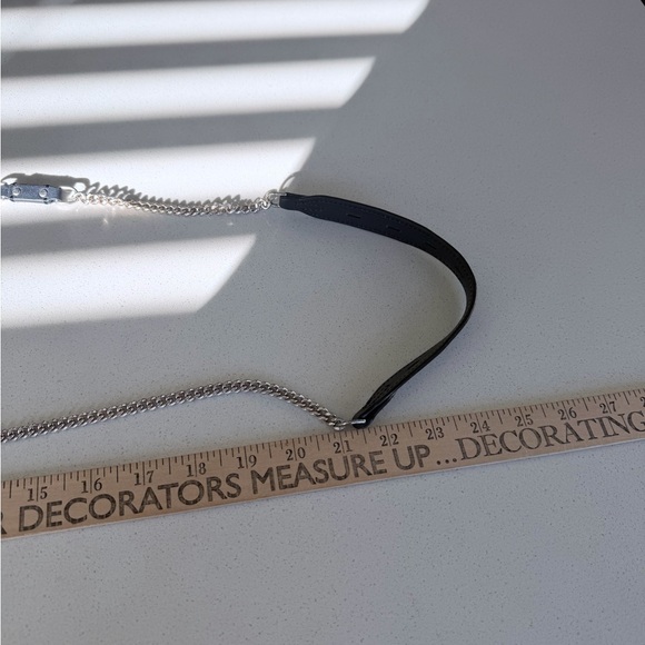 Rag and Bone Grommet Stylish Black Shoulder Bag w/ chain - Picture 7 of 13